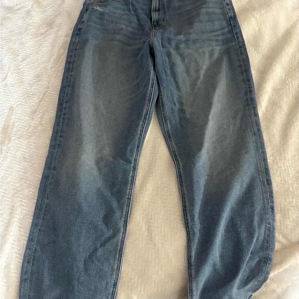 American Eagle Outfitters Curvy Mom Fit Blue Jeans